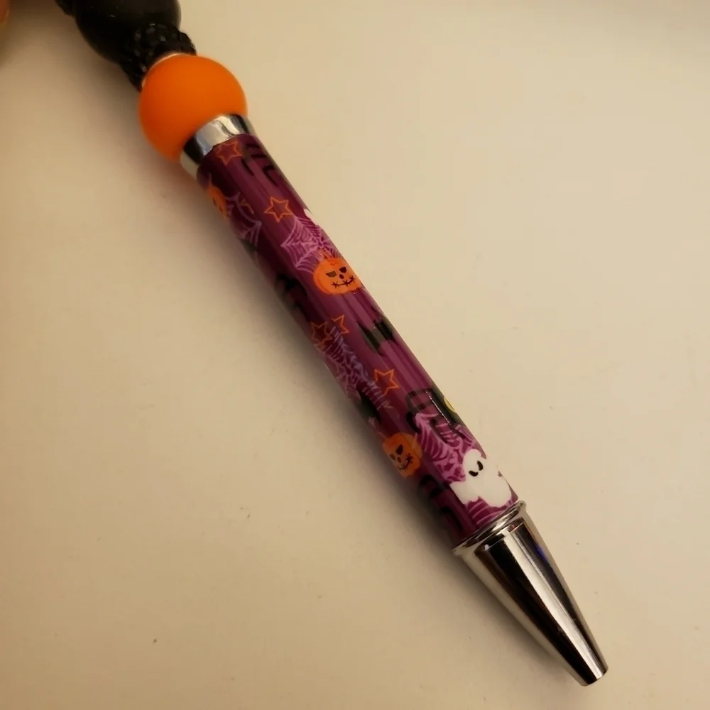 Handmade Hocus Pocus Mary Sanderson Beaded Silicone Focal Bead Pen